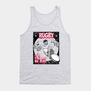 Rugby Comic Style Player 3 Tank Top